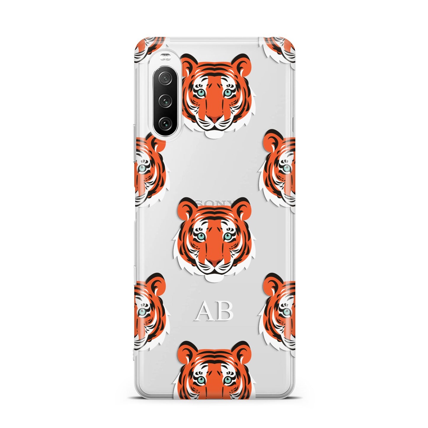 Personalised Tiger Head Sony Xperia 10 III Case