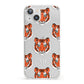 Personalised Tiger Head iPhone 13 Clear Bumper Case