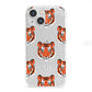 Personalised Tiger Head iPhone 13 Mini Clear Bumper Case