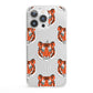 Personalised Tiger Head iPhone 13 Pro Clear Bumper Case
