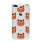 Personalised Tiger Head iPhone 8 Plus Bumper Case on Silver iPhone