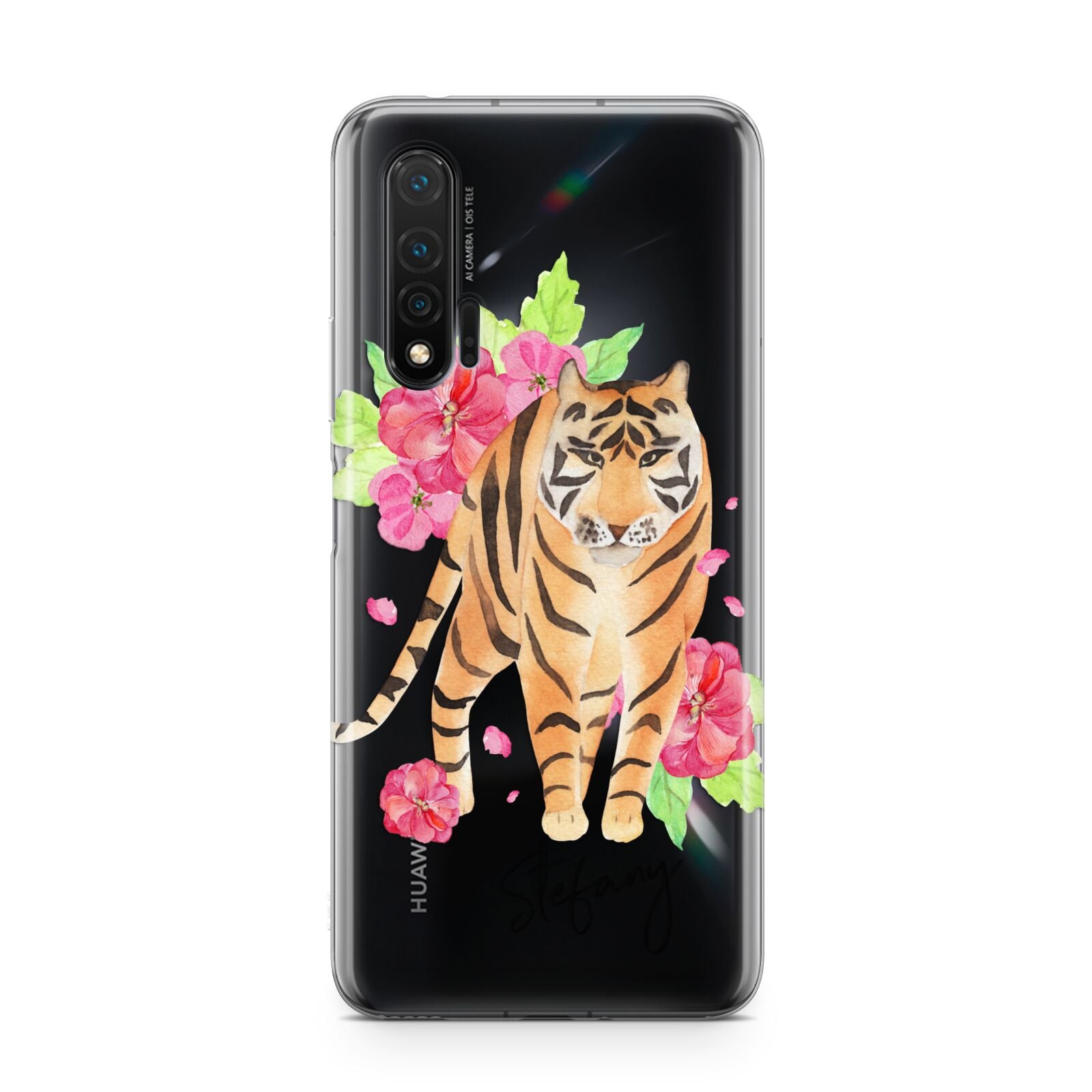 Personalised Tiger Huawei Nova 6 Phone Case