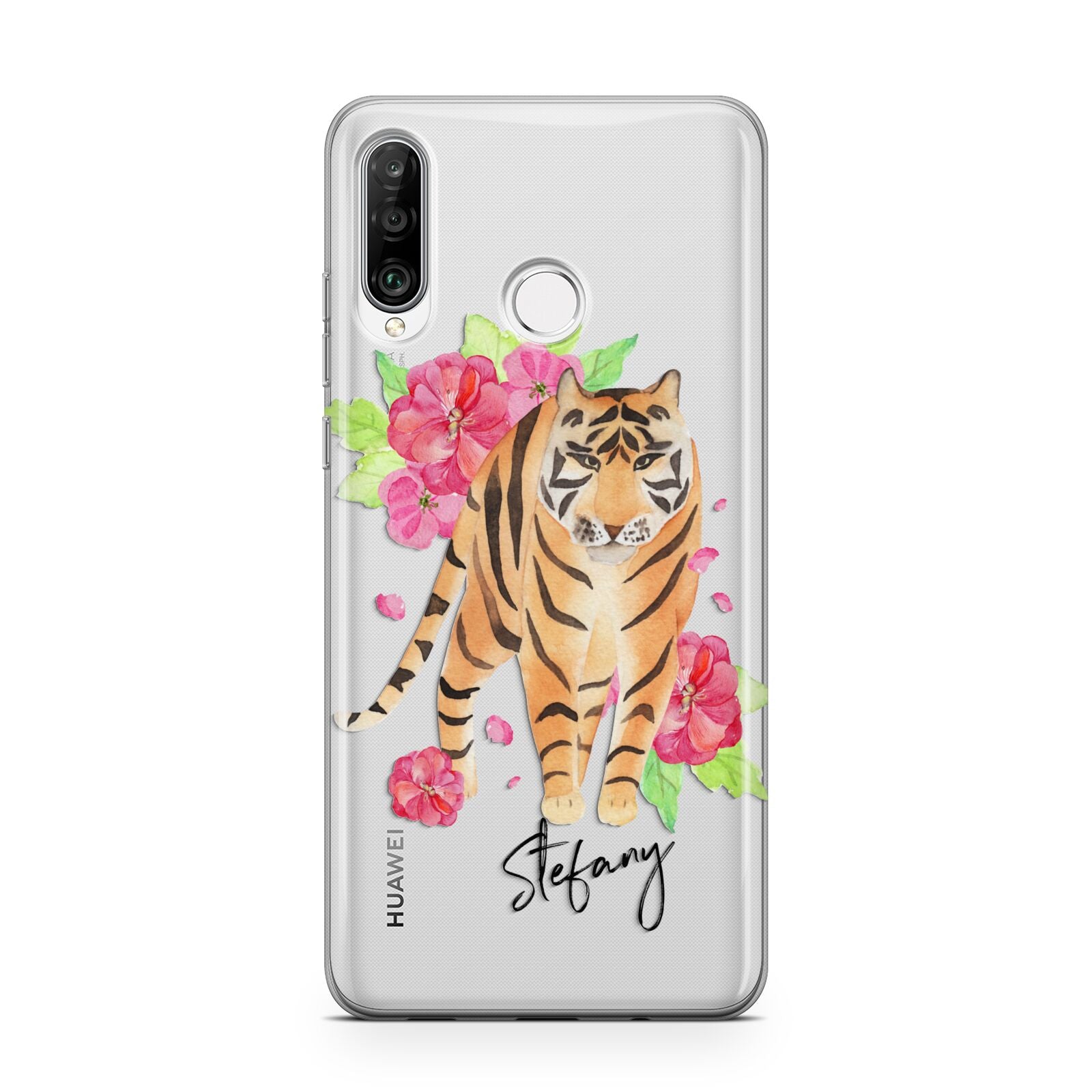 Personalised Tiger Huawei P30 Lite Phone Case