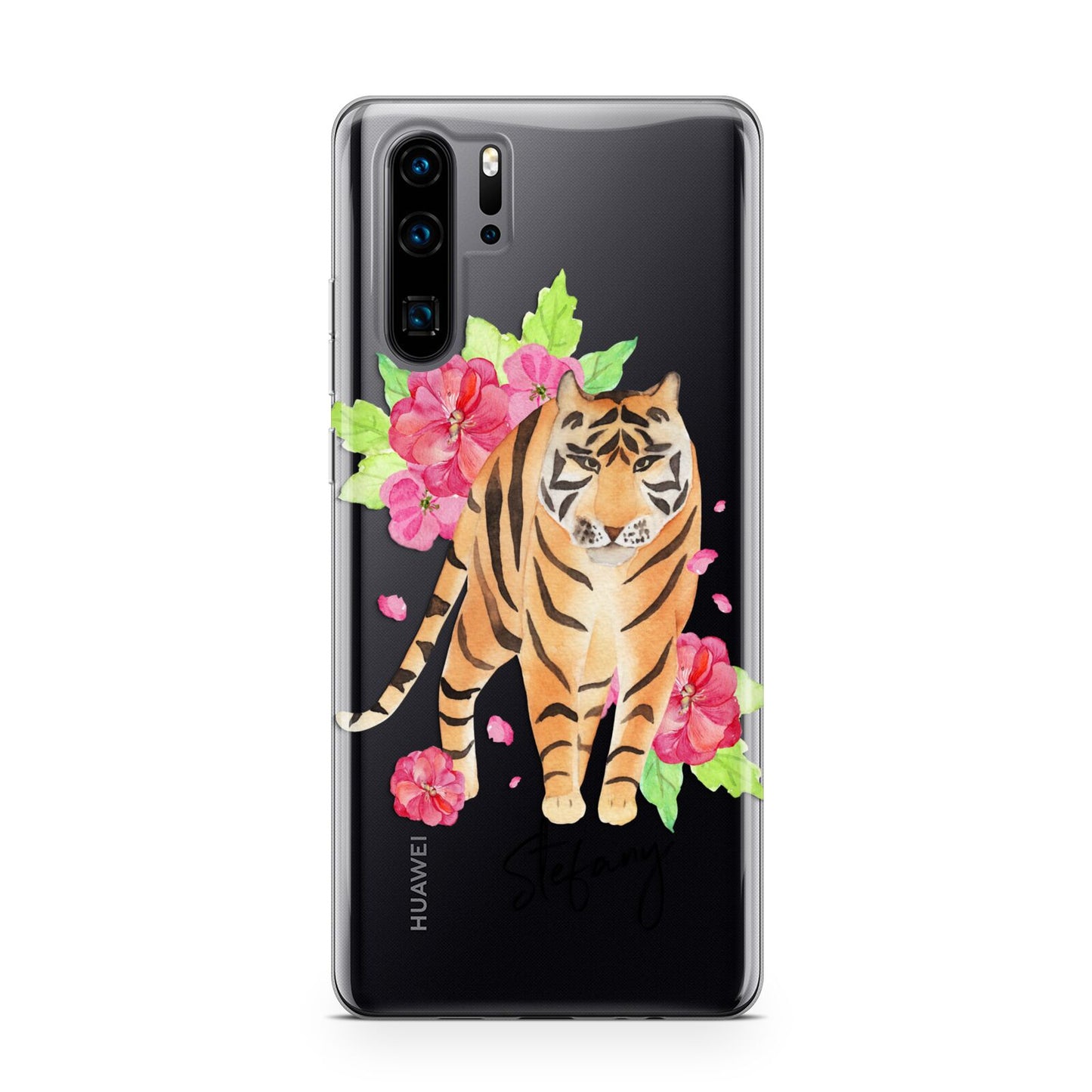 Personalised Tiger Huawei P30 Pro Phone Case