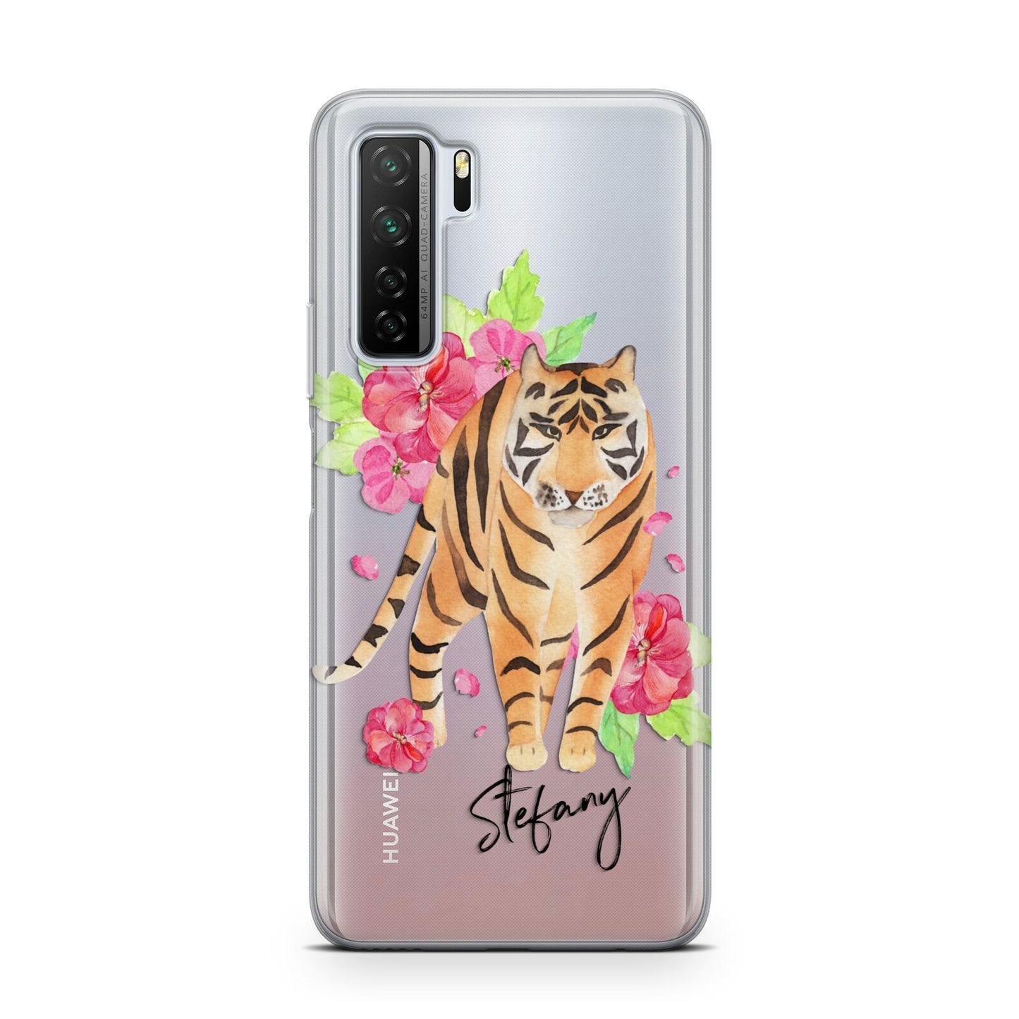 Personalised Tiger Huawei P40 Lite 5G Phone Case