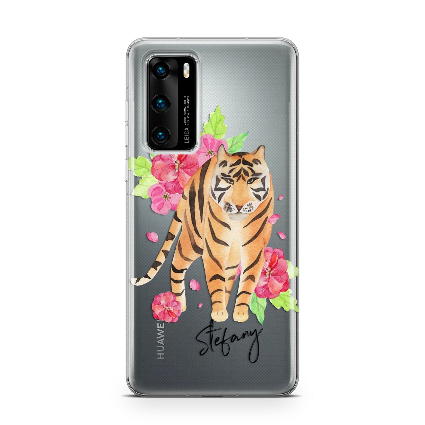 Personalised Tiger Huawei P40 Phone Case