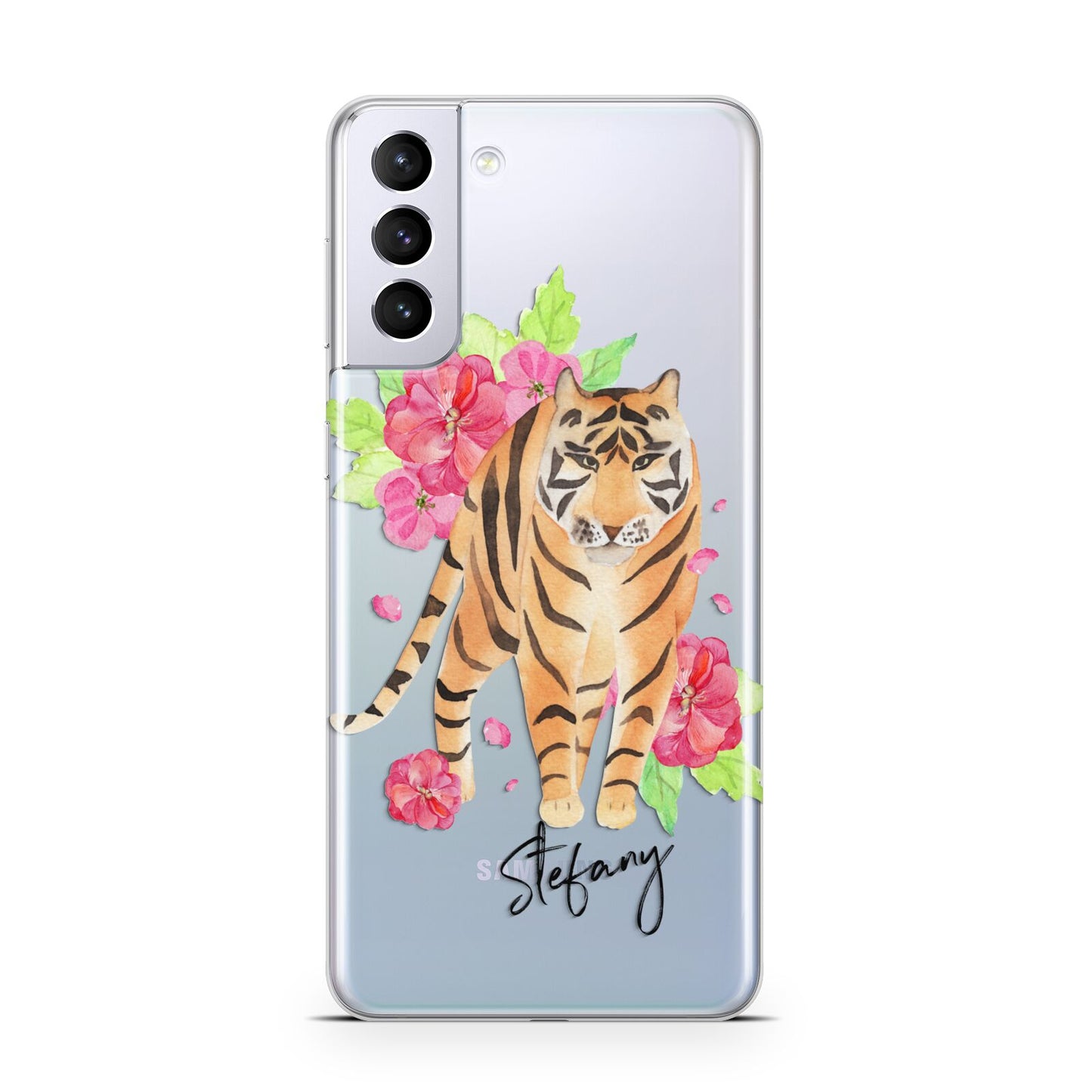 Personalised Tiger Samsung S21 Plus Case