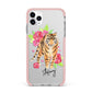 Personalised Tiger iPhone 11 Pro Max Impact Pink Edge Case