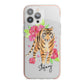 Personalised Tiger iPhone 13 Pro Max TPU Impact Case with Pink Edges