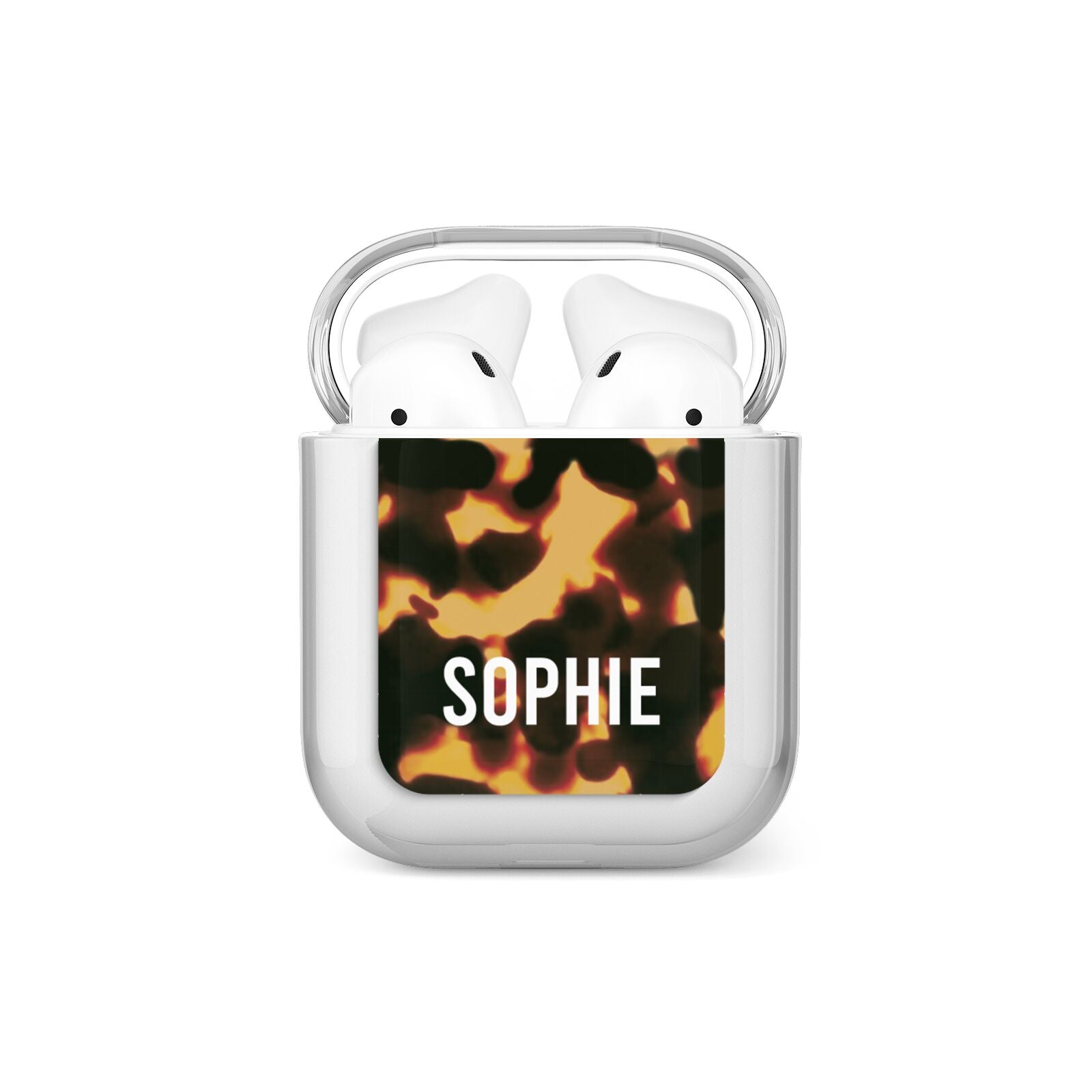 Personalised Tortoise Shell Pattern AirPods Case