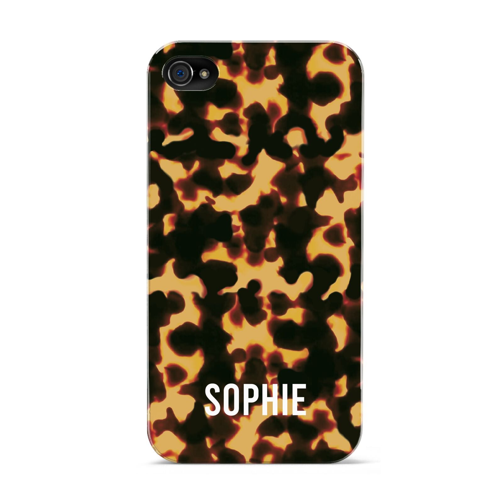 Personalised Tortoise Shell Pattern Apple iPhone 4s Case