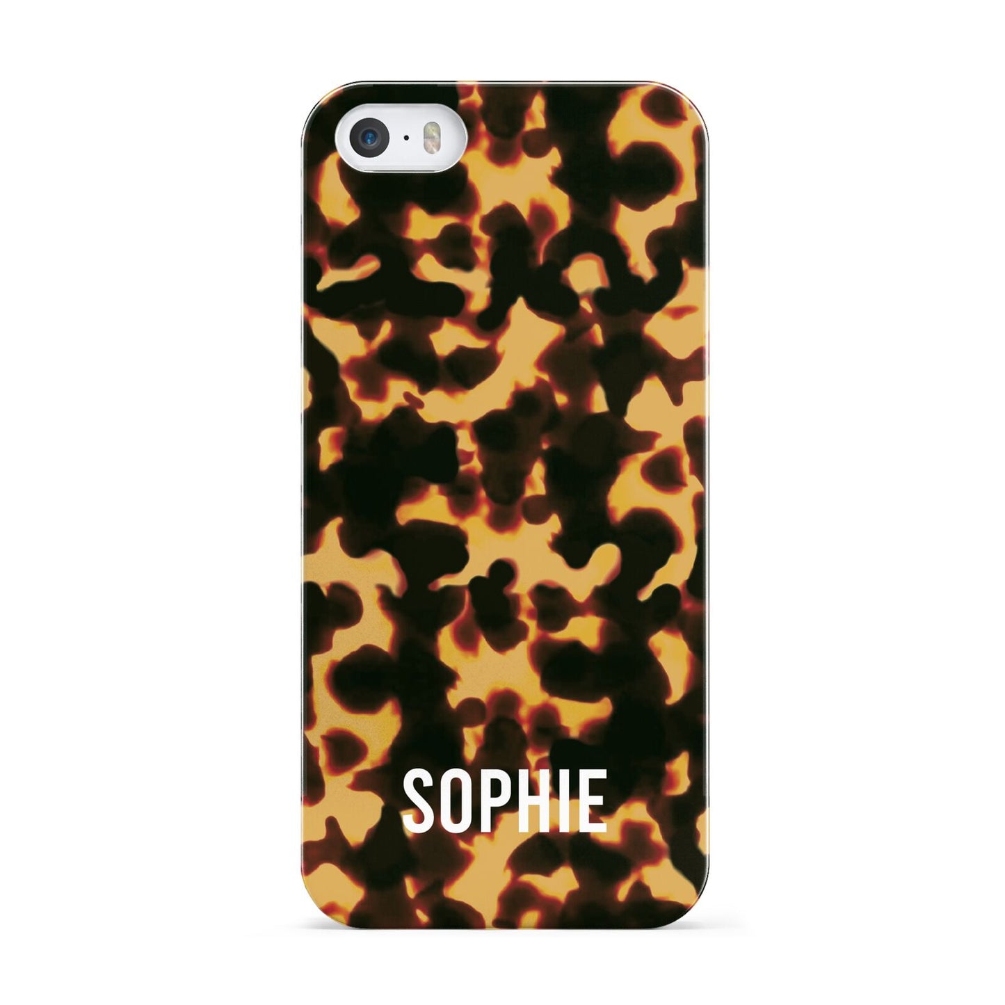 Personalised Tortoise Shell Pattern Apple iPhone 5 Case