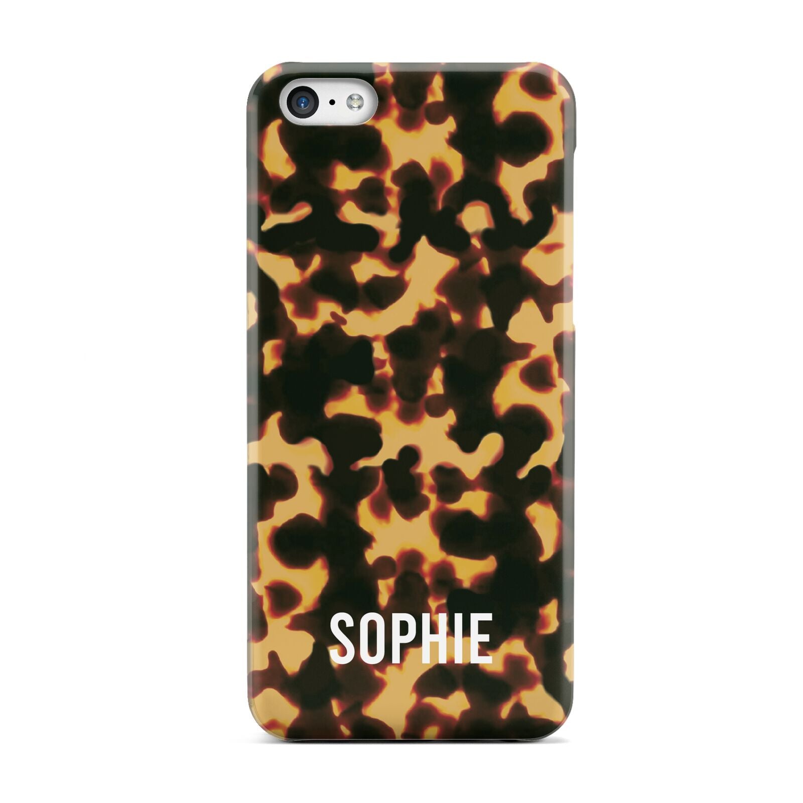 Personalised Tortoise Shell Pattern Apple iPhone 5c Case