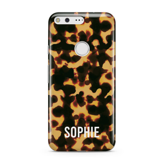 Personalised Tortoise Shell Pattern Google Pixel Case