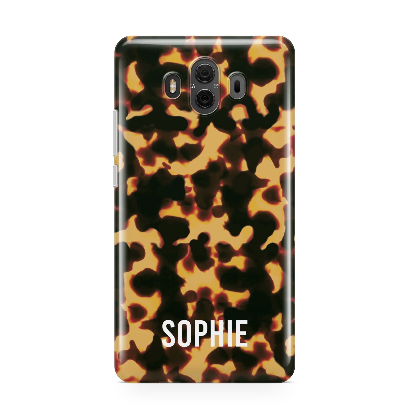 Personalised Tortoise Shell Pattern Huawei Mate 10 Protective Phone Case