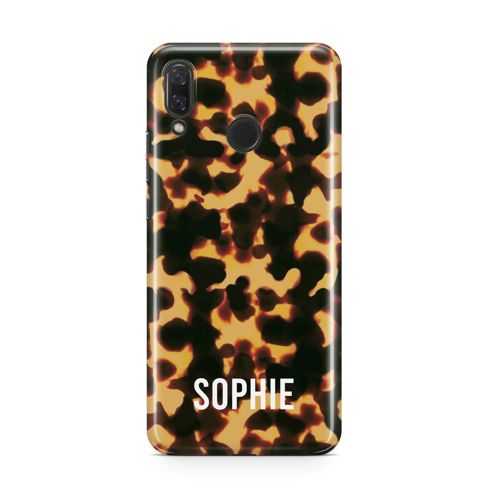 Personalised Tortoise Shell Pattern Huawei Nova 3 Phone Case