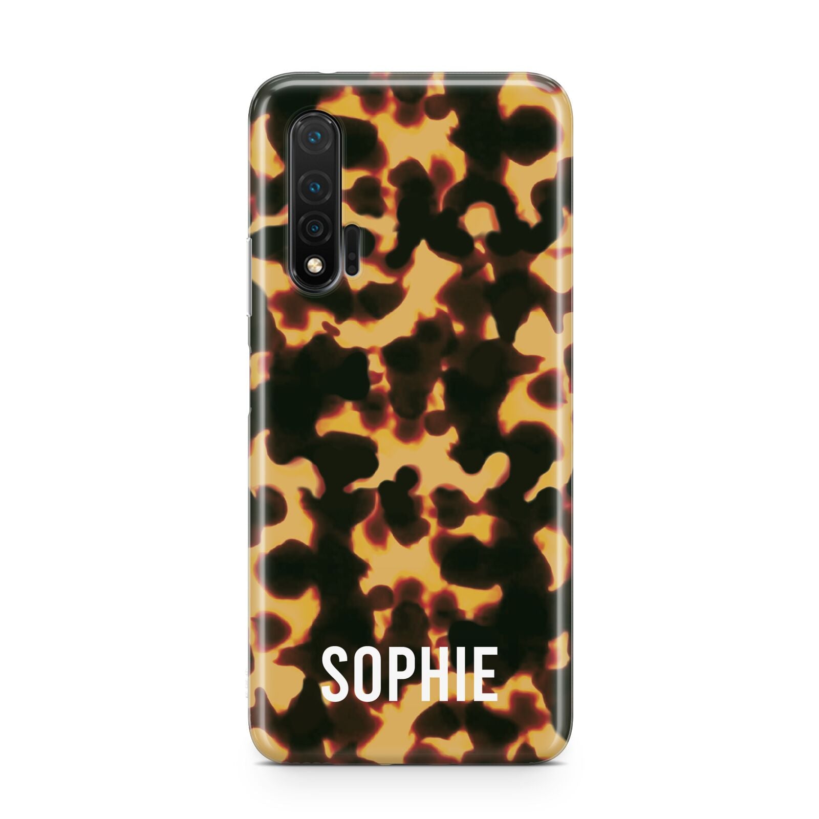 Personalised Tortoise Shell Pattern Huawei Nova 6 Phone Case