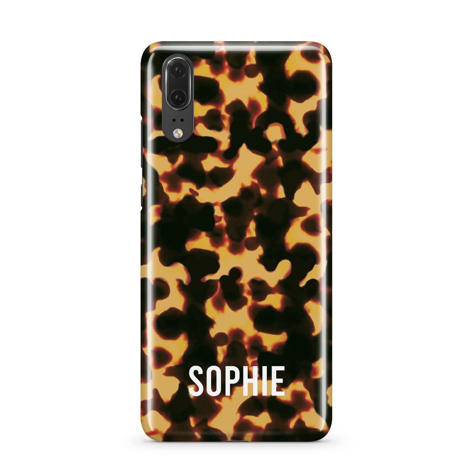 Personalised Tortoise Shell Pattern Huawei P20 Phone Case