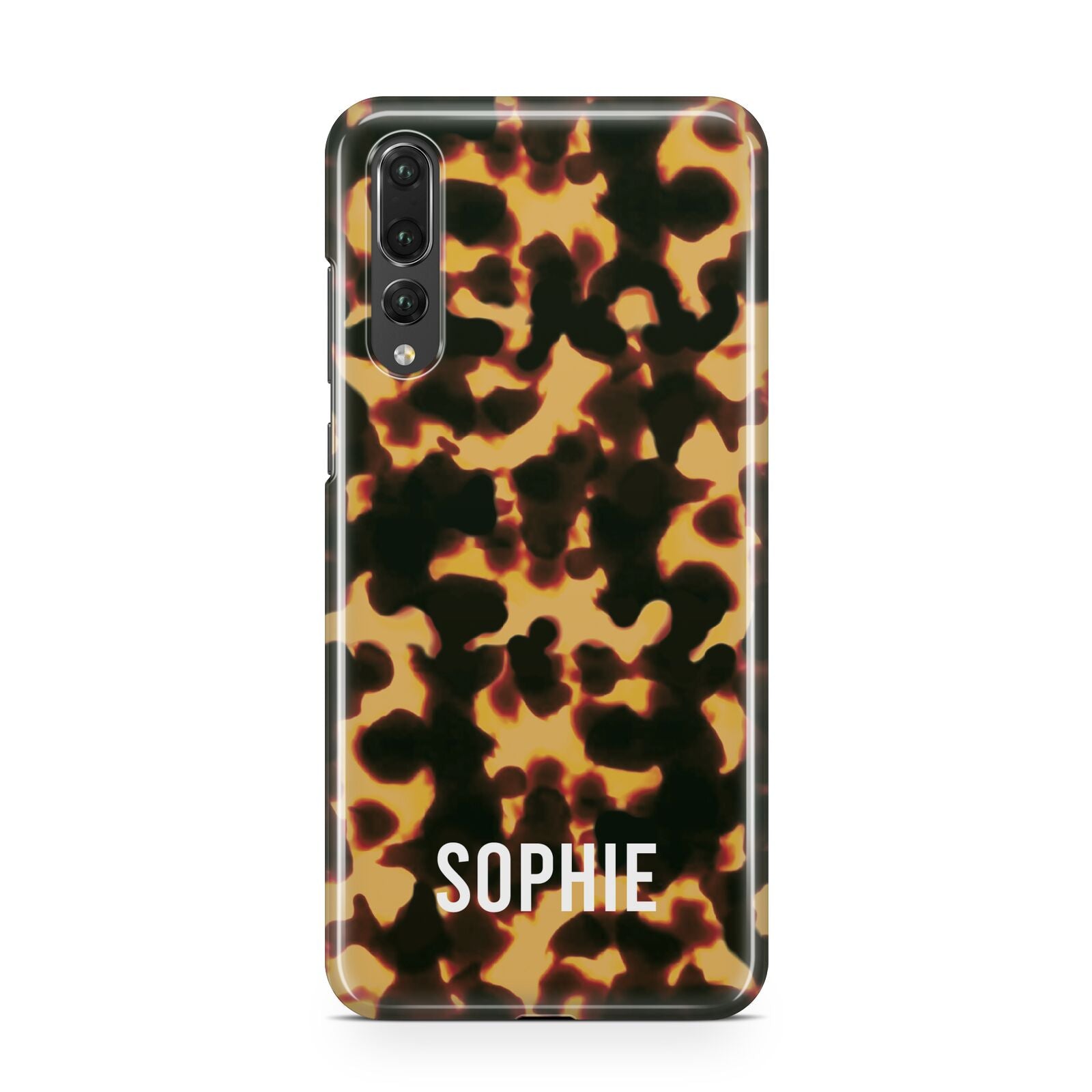 Personalised Tortoise Shell Pattern Huawei P20 Pro Phone Case