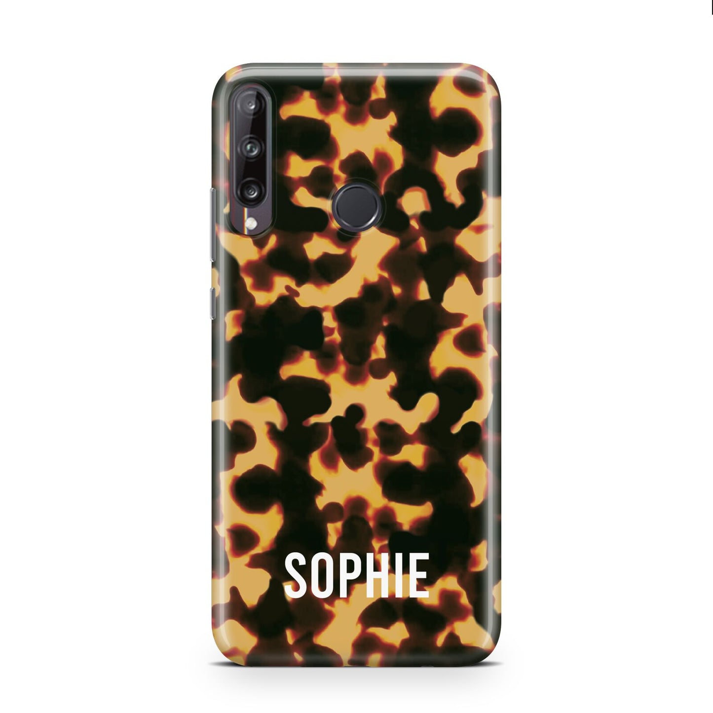 Personalised Tortoise Shell Pattern Huawei P40 Lite E Phone Case