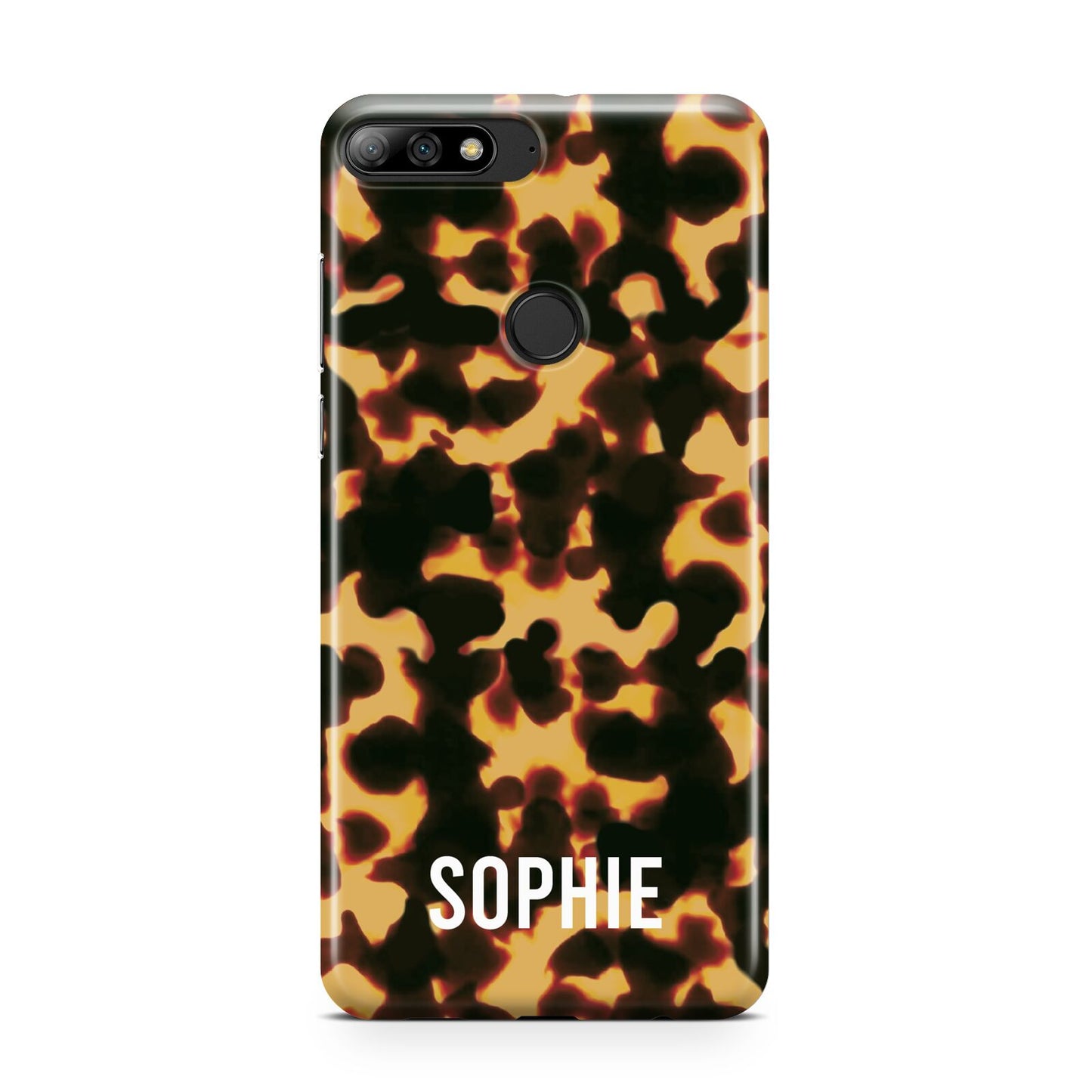 Personalised Tortoise Shell Pattern Huawei Y7 2018