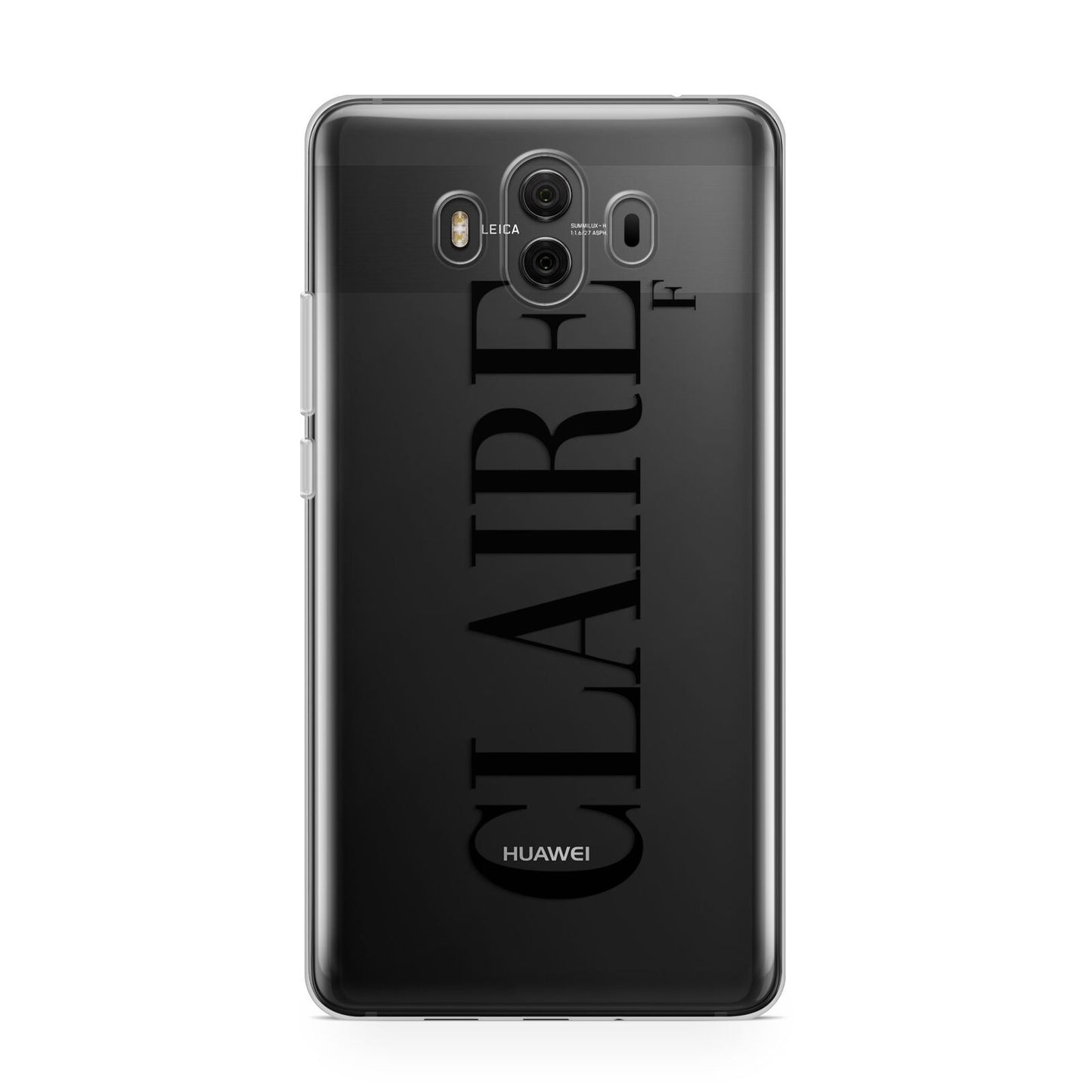 Personalised Transparent Name Huawei Mate 10 Protective Phone Case