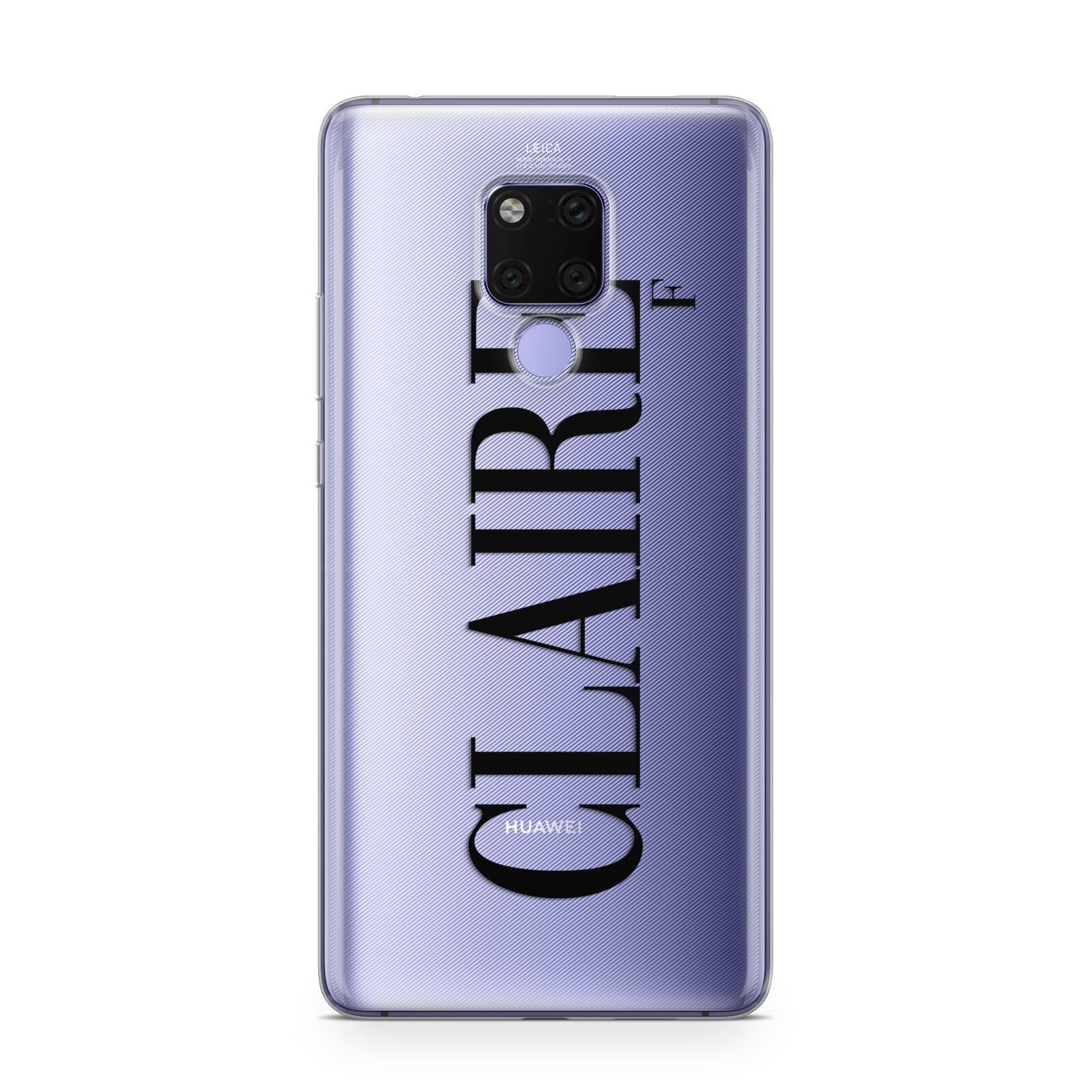 Personalised Transparent Name Huawei Mate 20X Phone Case