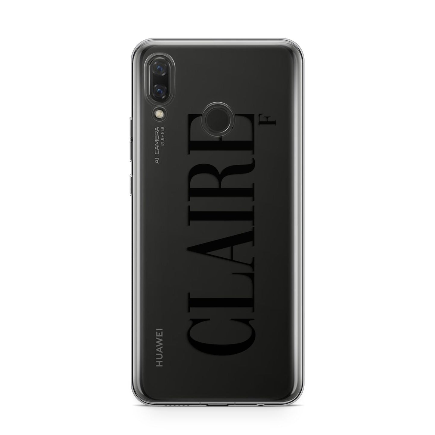 Personalised Transparent Name Huawei Nova 3 Phone Case