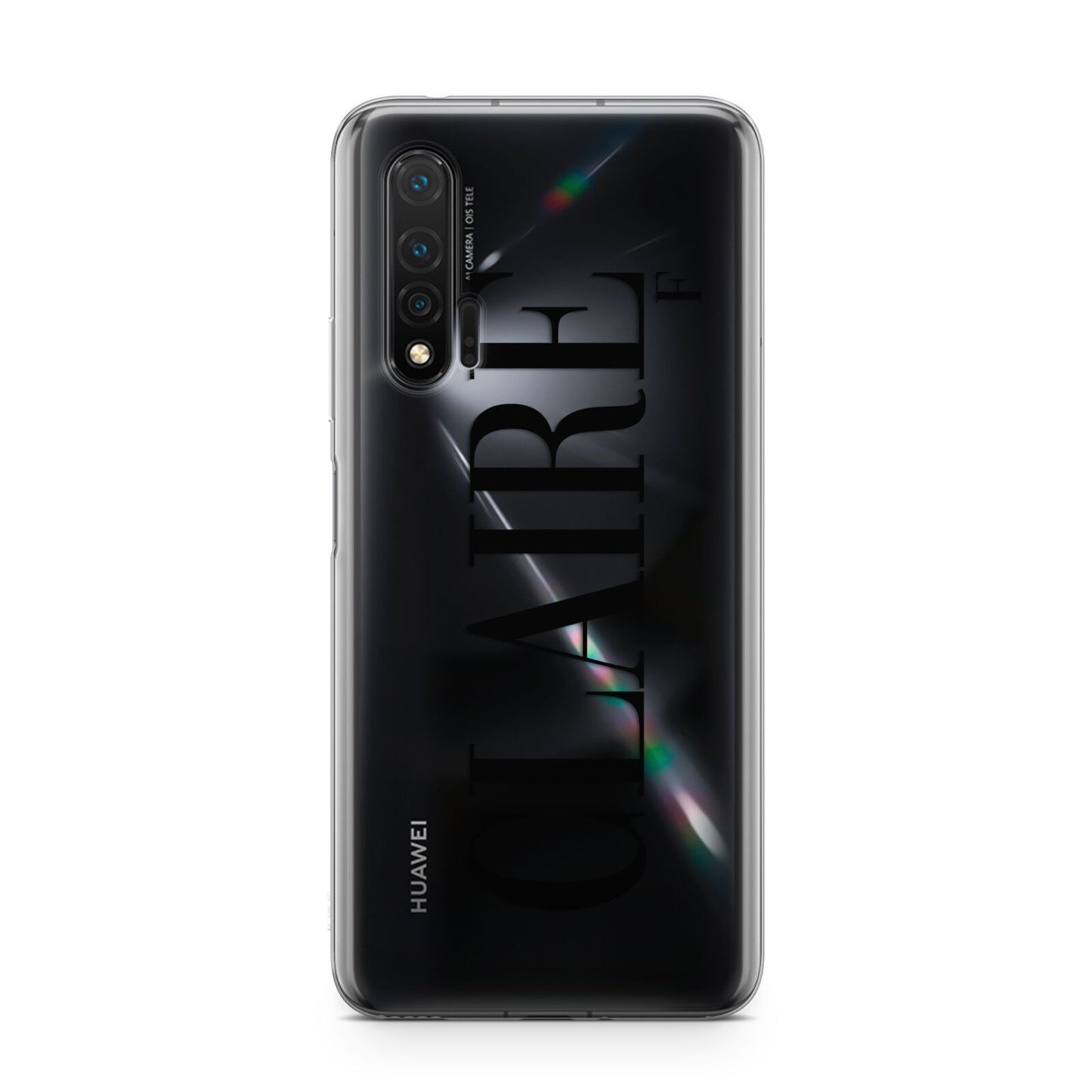 Personalised Transparent Name Huawei Nova 6 Phone Case