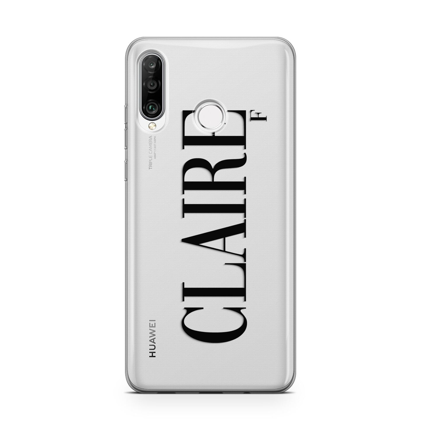 Personalised Transparent Name Huawei P30 Lite Phone Case