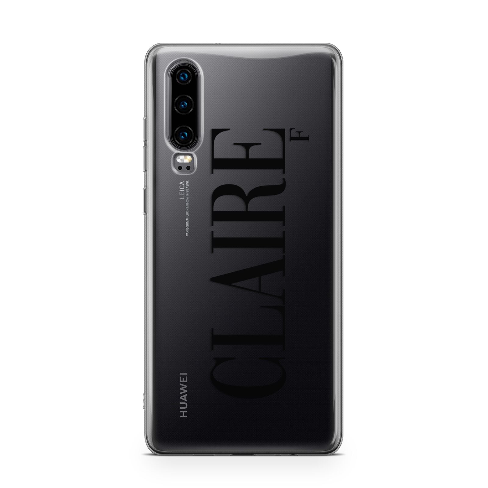 Personalised Transparent Name Huawei P30 Phone Case