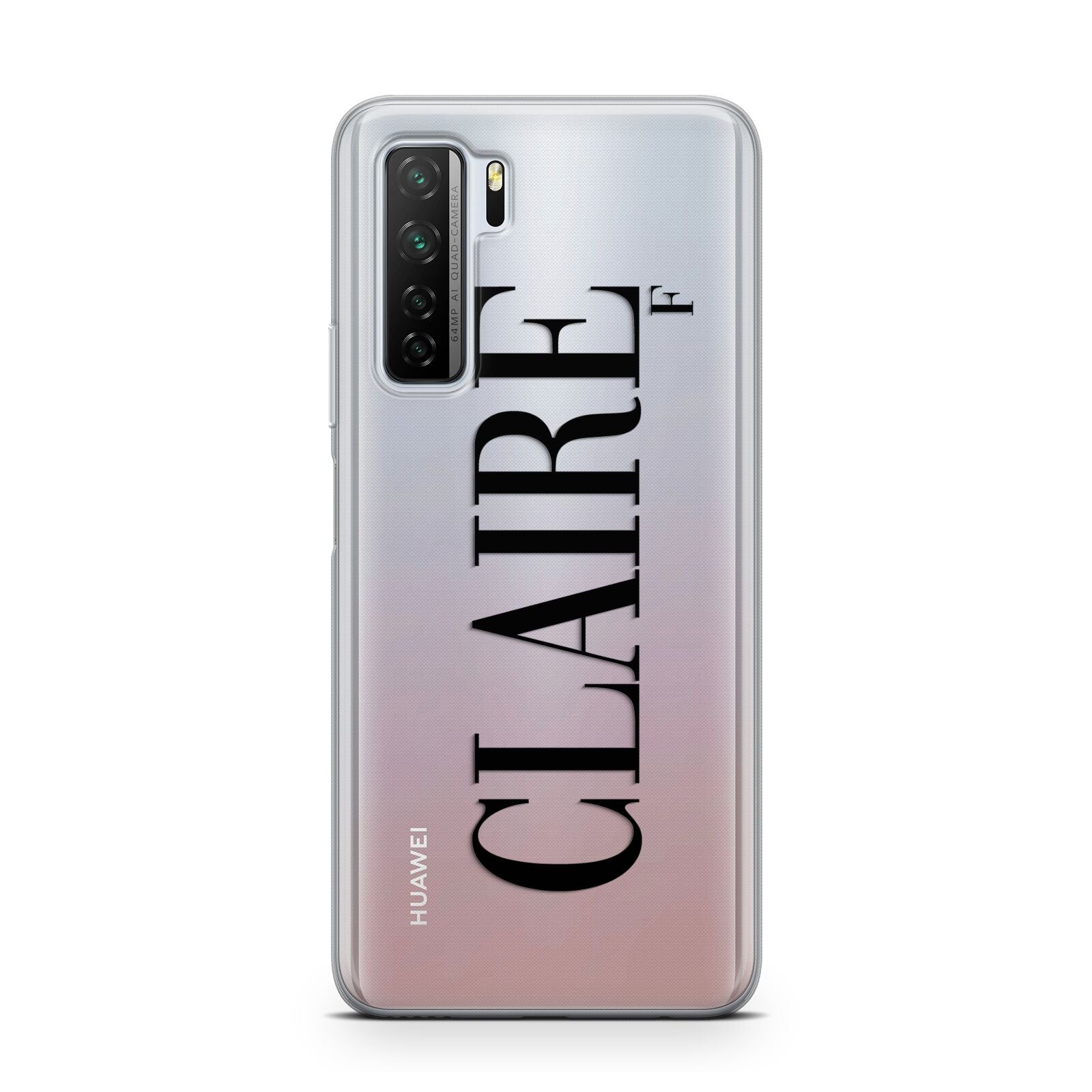 Personalised Transparent Name Huawei P40 Lite 5G Phone Case