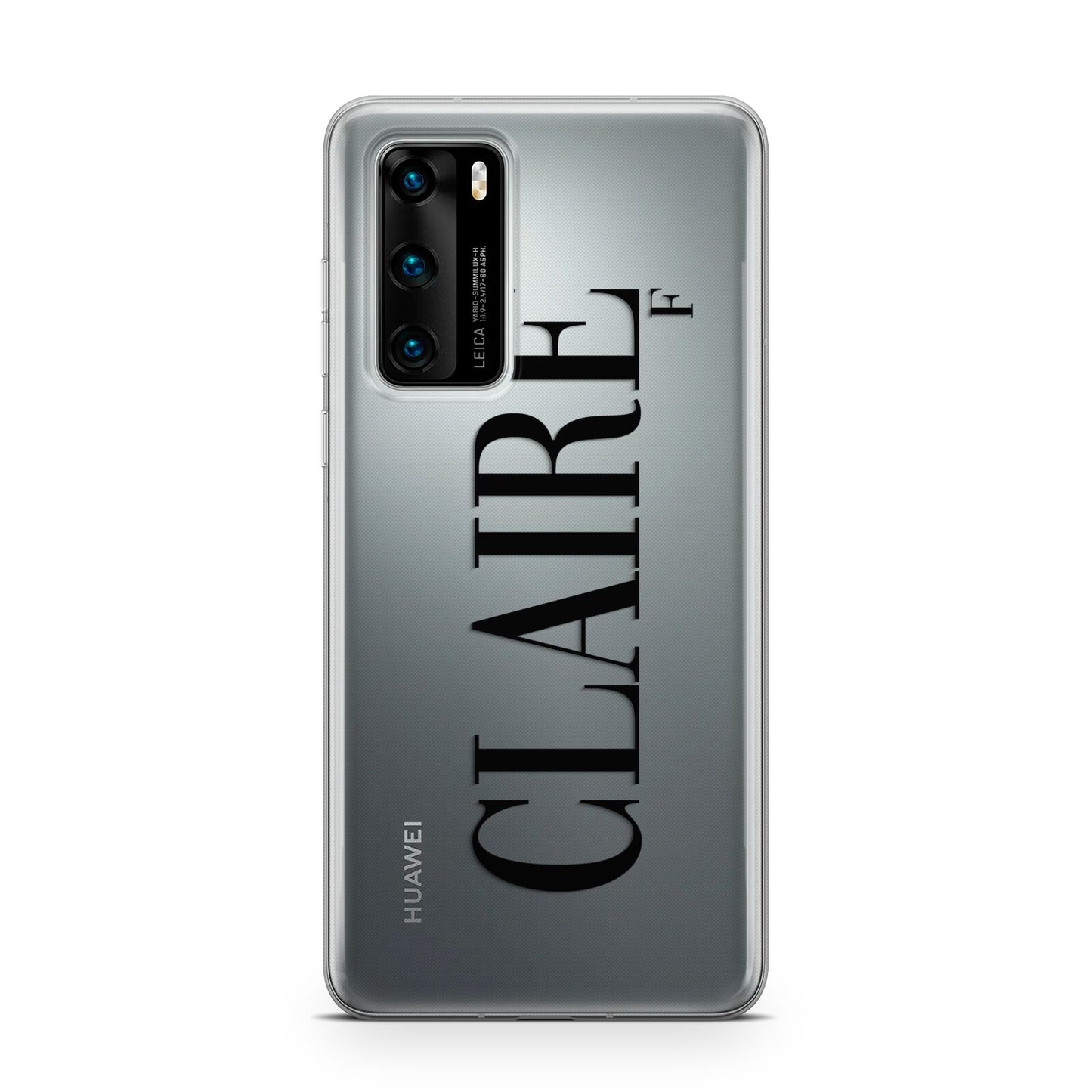 Personalised Transparent Name Huawei P40 Phone Case