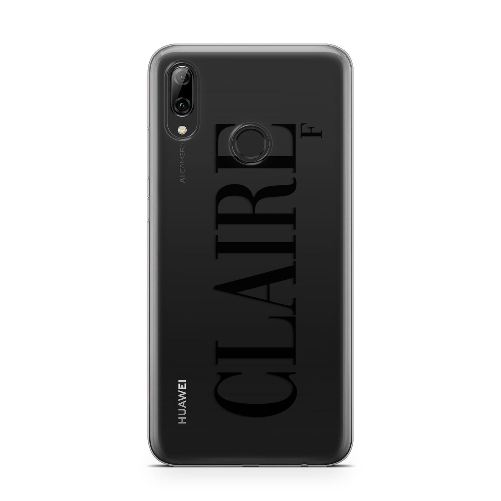 Personalised Transparent Name Huawei Y7 2019