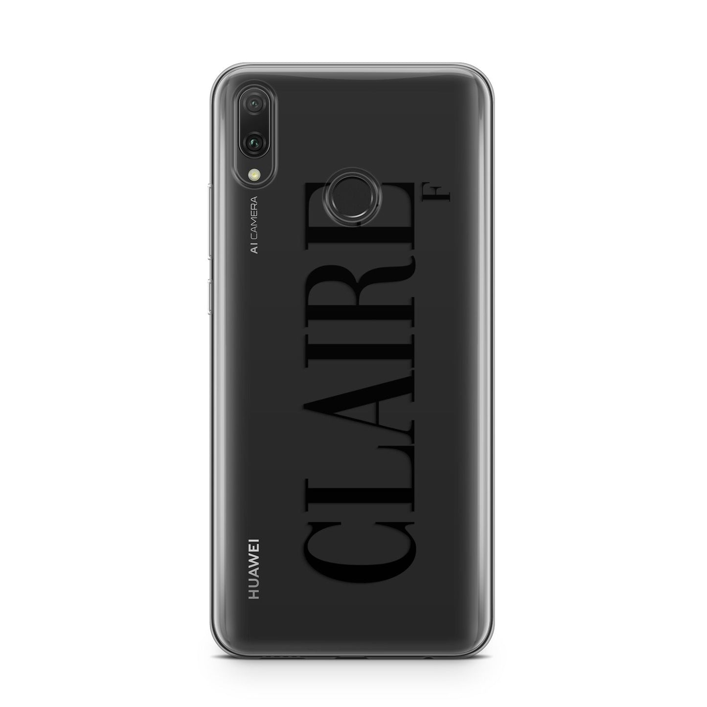 Personalised Transparent Name Huawei Y9 2019