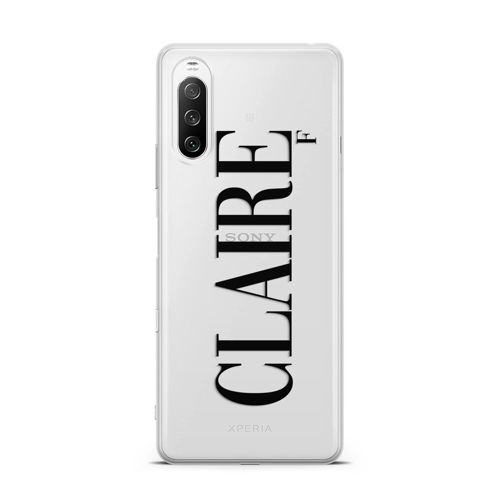 Personalised Transparent Name Sony Xperia 10 III Case