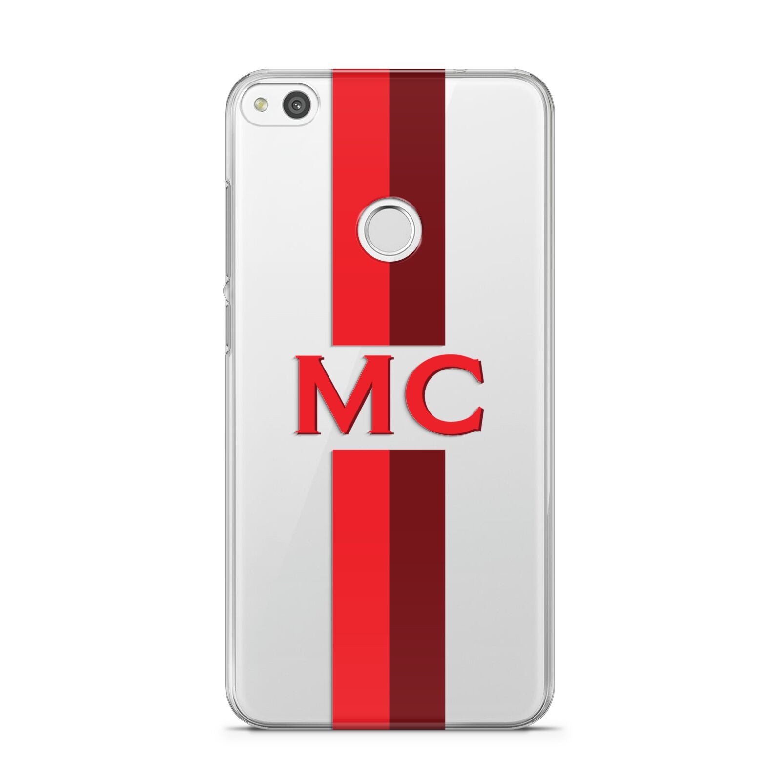 Personalised Transparent Red Bordeaux Stripe Huawei P8 Lite Case