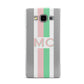 Personalised Transparent Striped Pink Green Samsung Galaxy A5 Case