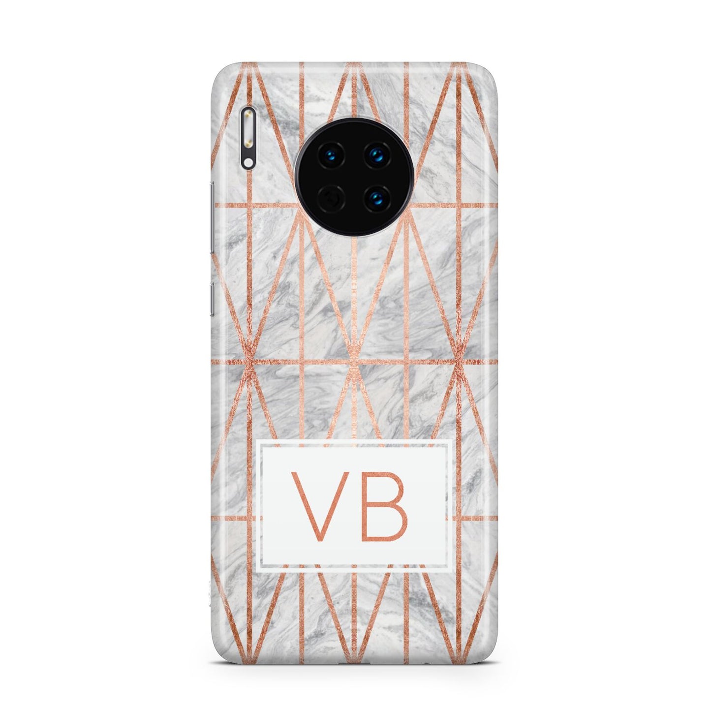 Personalised Triangular Marble Initials Huawei Mate 30