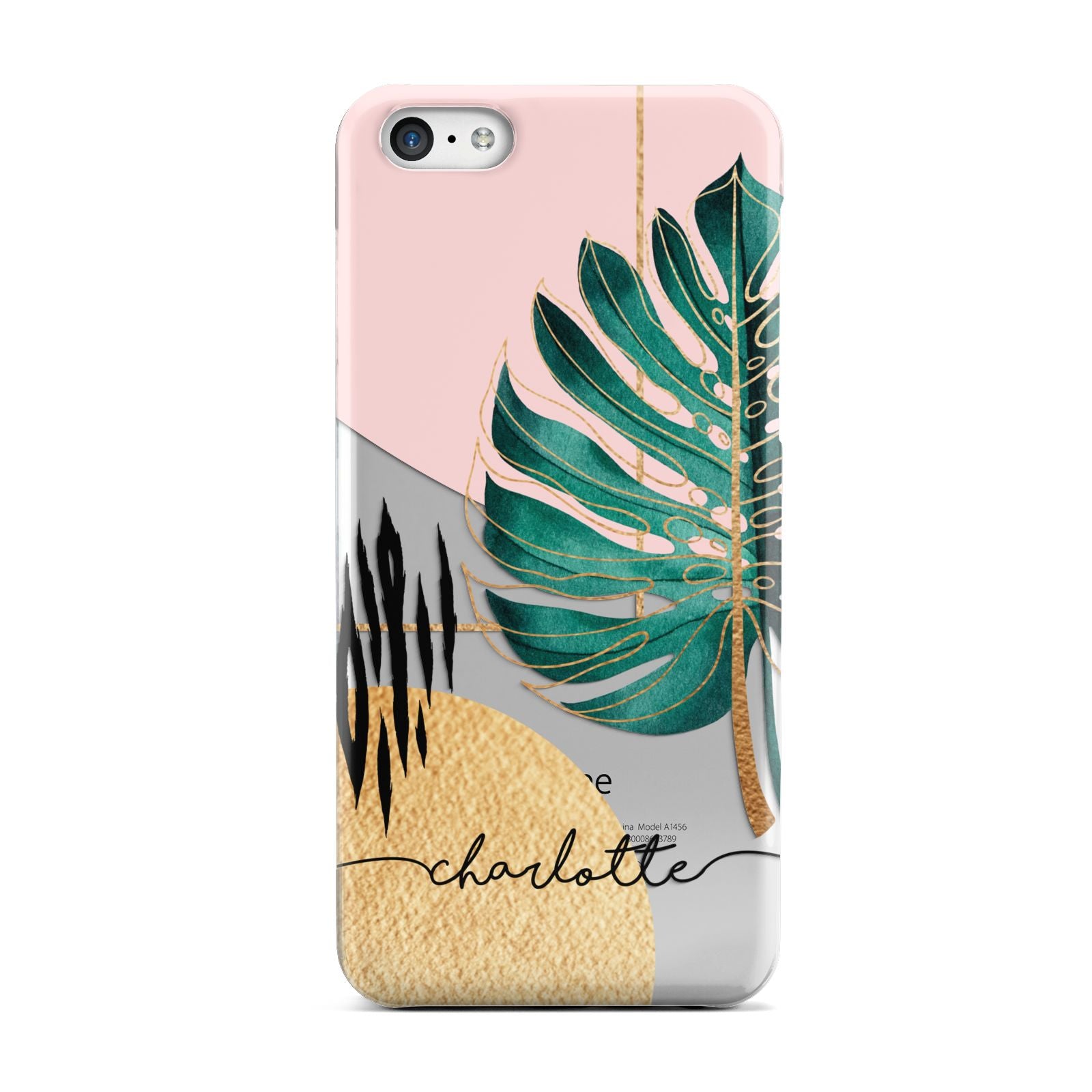 Personalised Tropical Fan Leaf Apple iPhone 5c Case