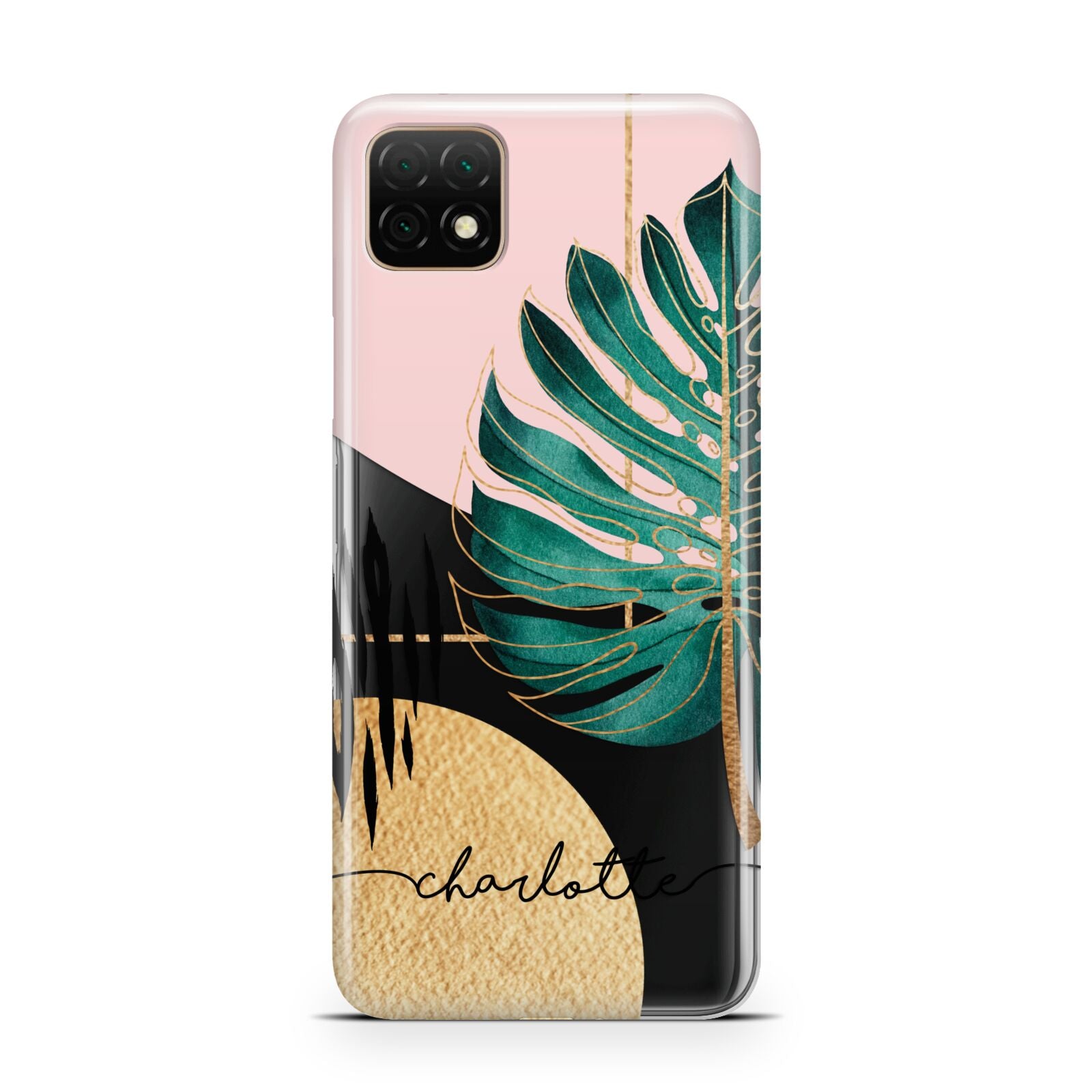 Personalised Tropical Fan Leaf Huawei Enjoy 20 Phone Case