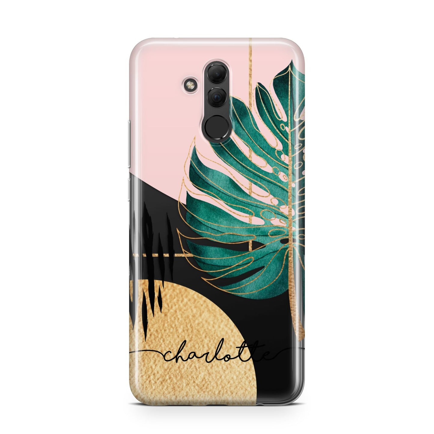 Personalised Tropical Fan Leaf Huawei Mate 20 Lite