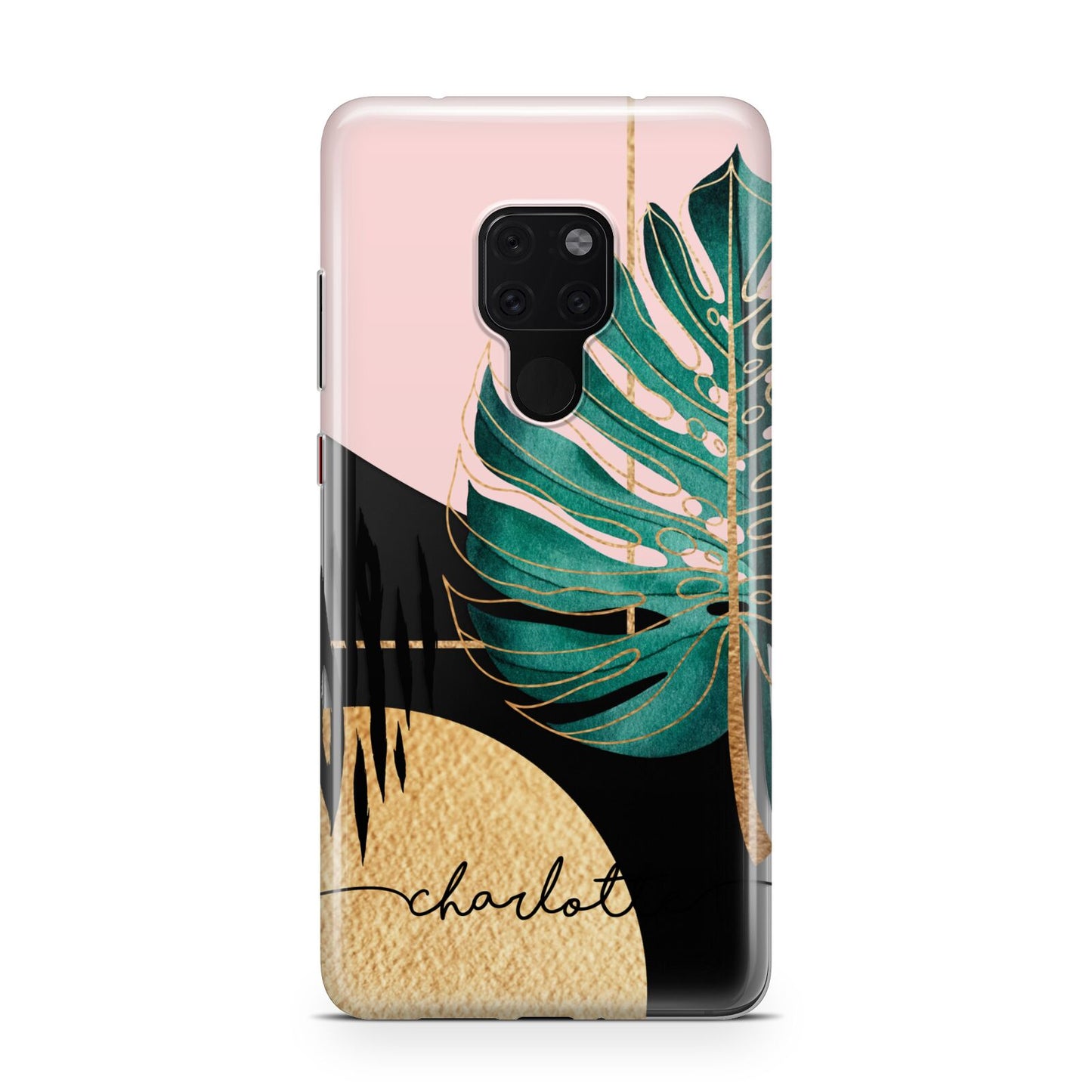 Personalised Tropical Fan Leaf Huawei Mate 20 Phone Case