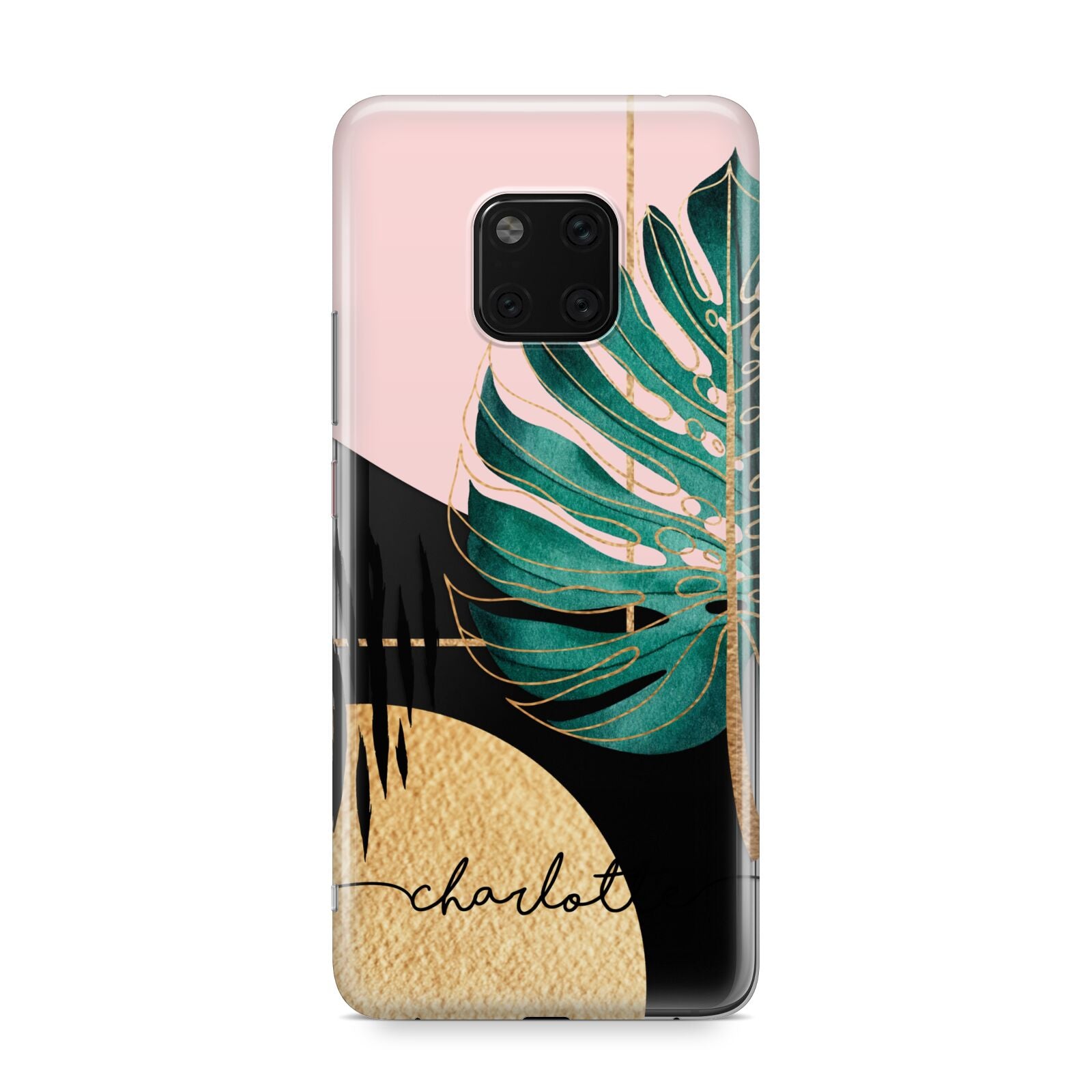 Personalised Tropical Fan Leaf Huawei Mate 20 Pro Phone Case