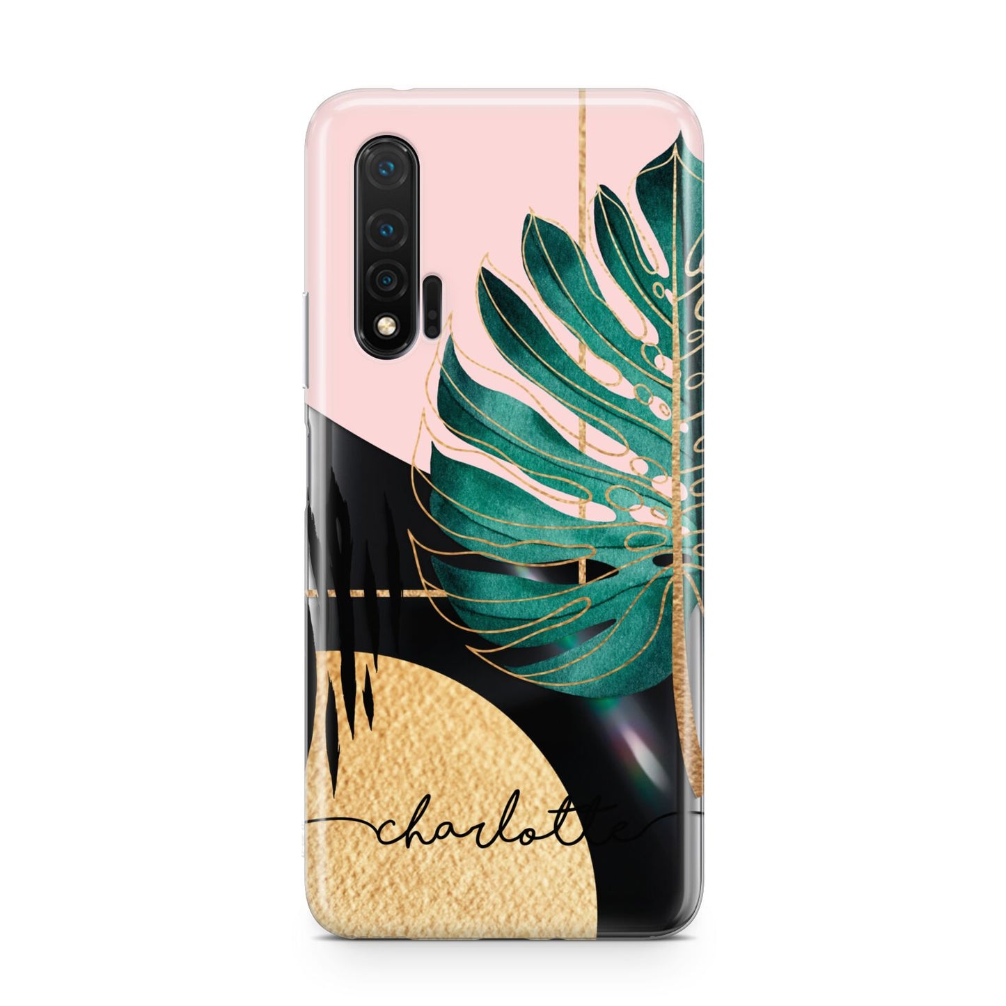 Personalised Tropical Fan Leaf Huawei Nova 6 Phone Case