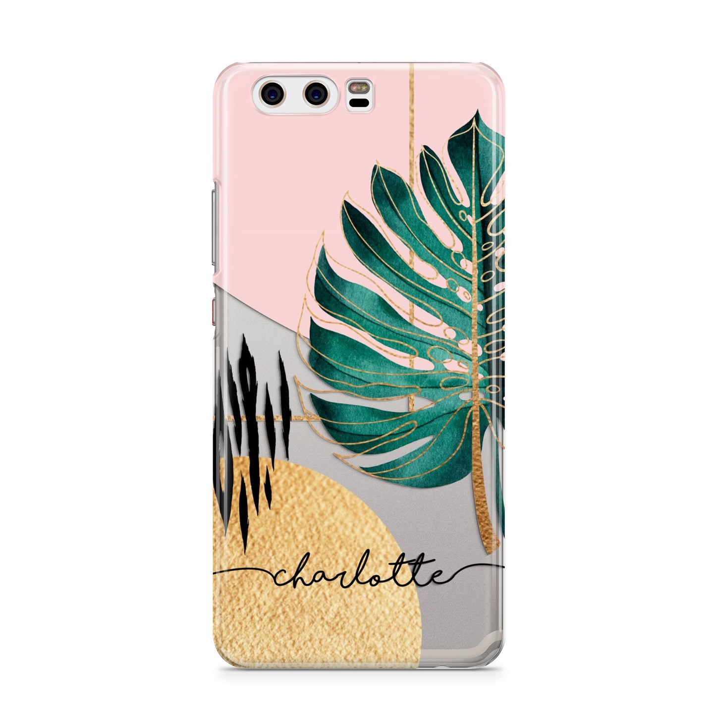 Personalised Tropical Fan Leaf Huawei P10 Phone Case