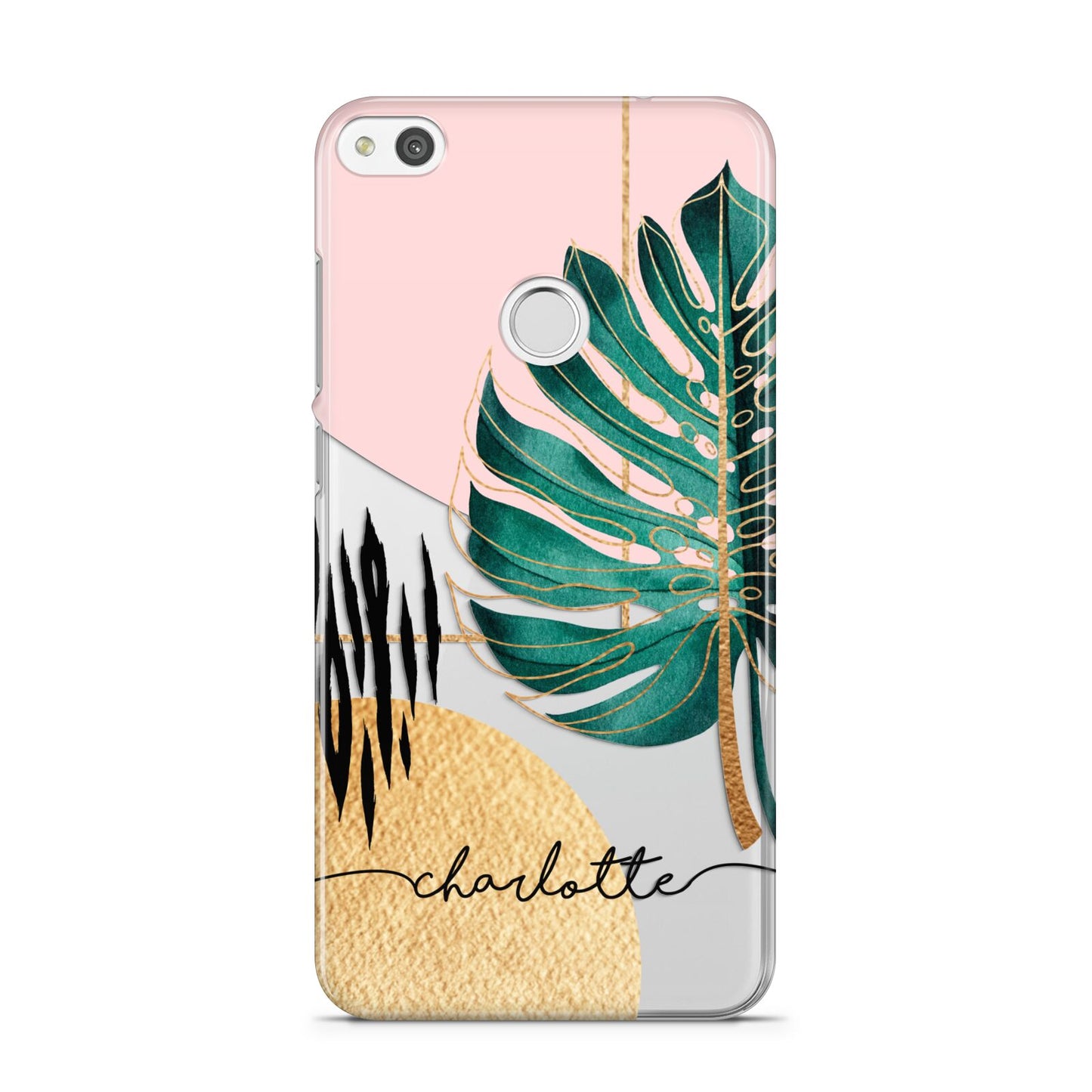 Personalised Tropical Fan Leaf Huawei P8 Lite Case