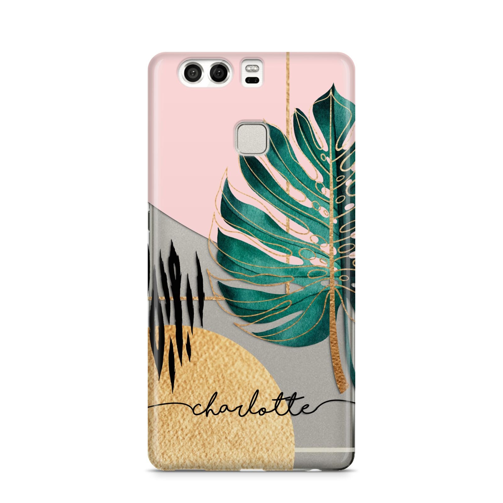 Personalised Tropical Fan Leaf Huawei P9 Case