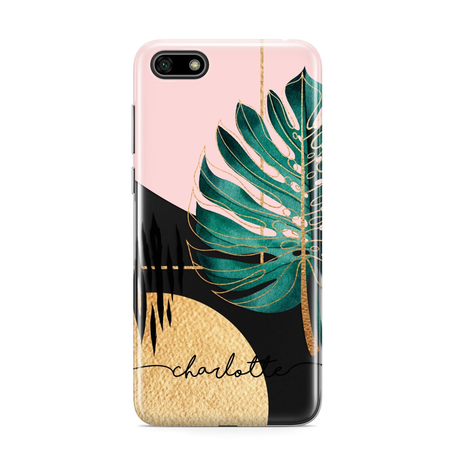 Personalised Tropical Fan Leaf Huawei Y5 Prime 2018 Phone Case