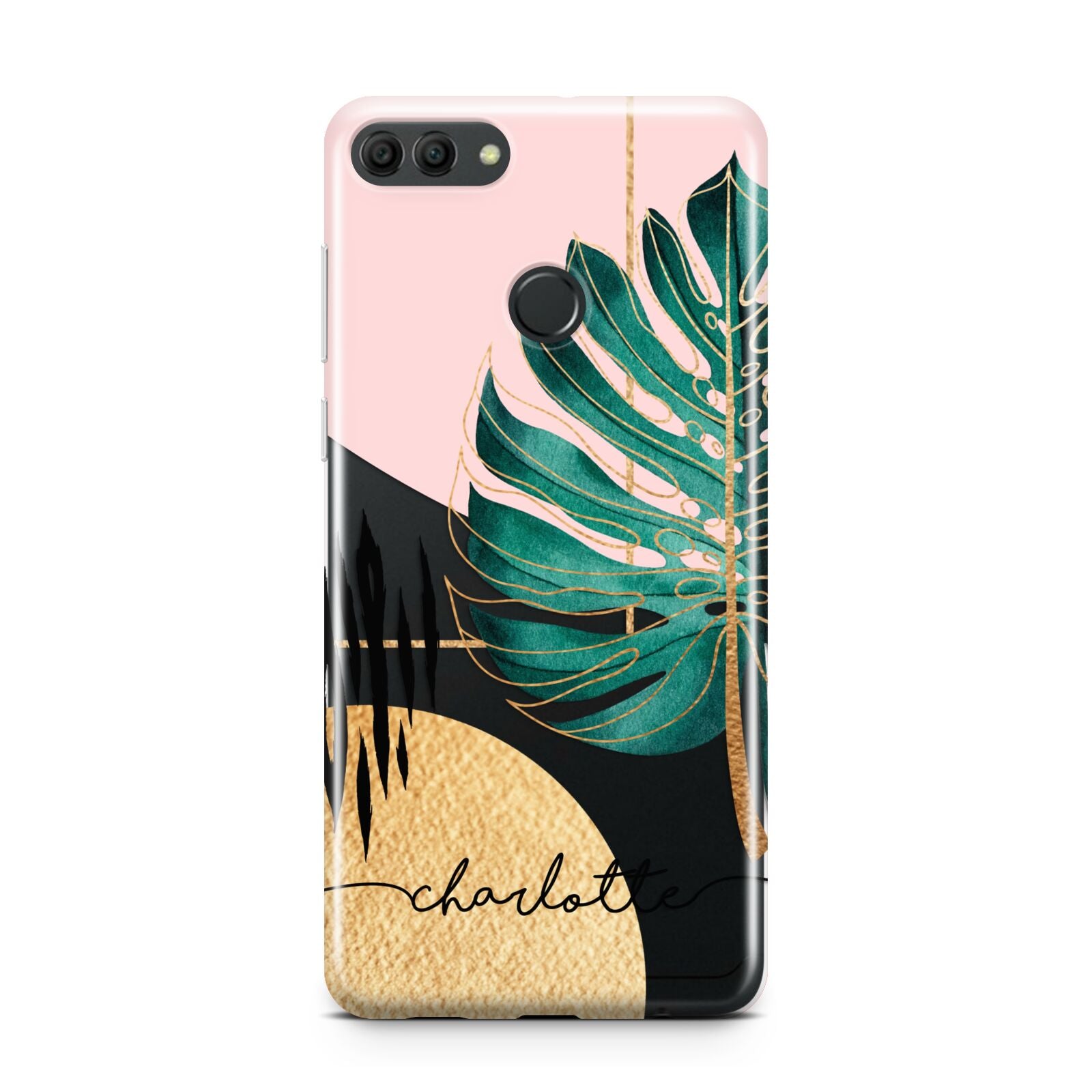 Personalised Tropical Fan Leaf Huawei Y9 2018